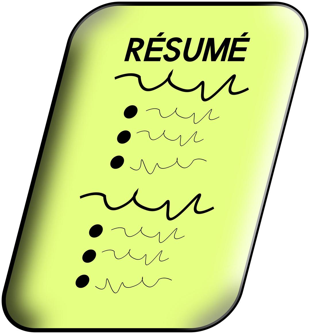 Resume png transparent