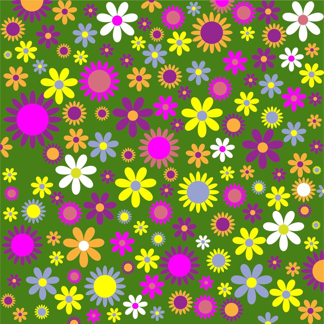 Retro Floral Background Pattern png transparent