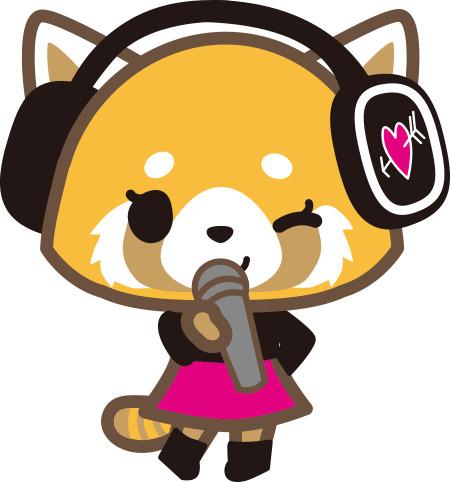 Retsuko With Microphone png transparent