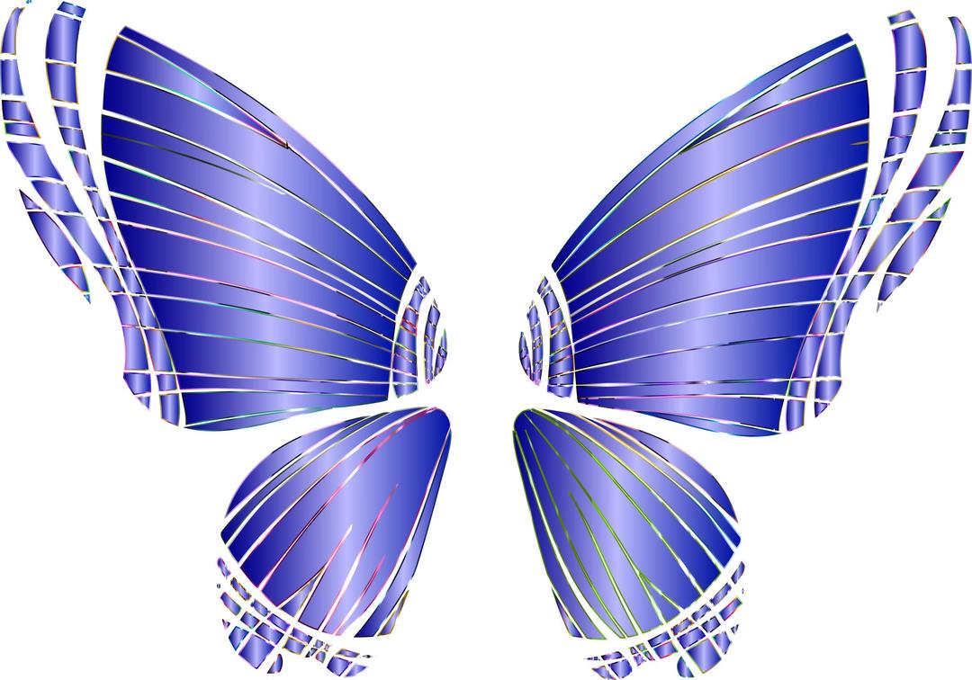 RGB Butterfly Silhouette 10 10 No Background png transparent