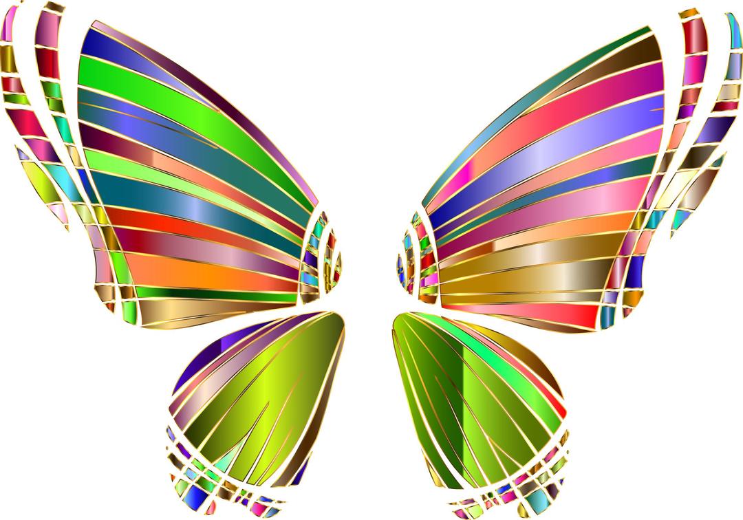 RGB Butterfly Silhouette 10 4 No Background png transparent