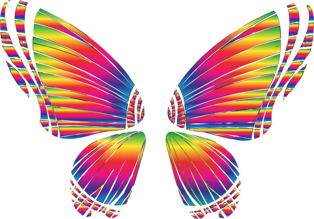 RGB Butterfly Silhouette 10 8 No Background png transparent
