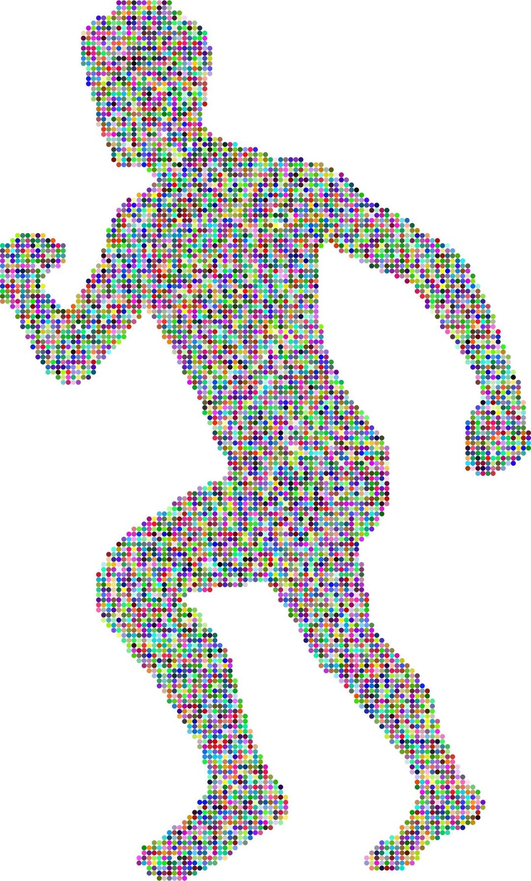 RGB Running Man png transparent