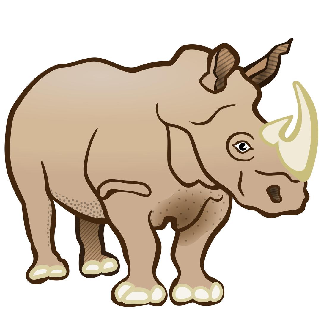 rhino - coloured png transparent