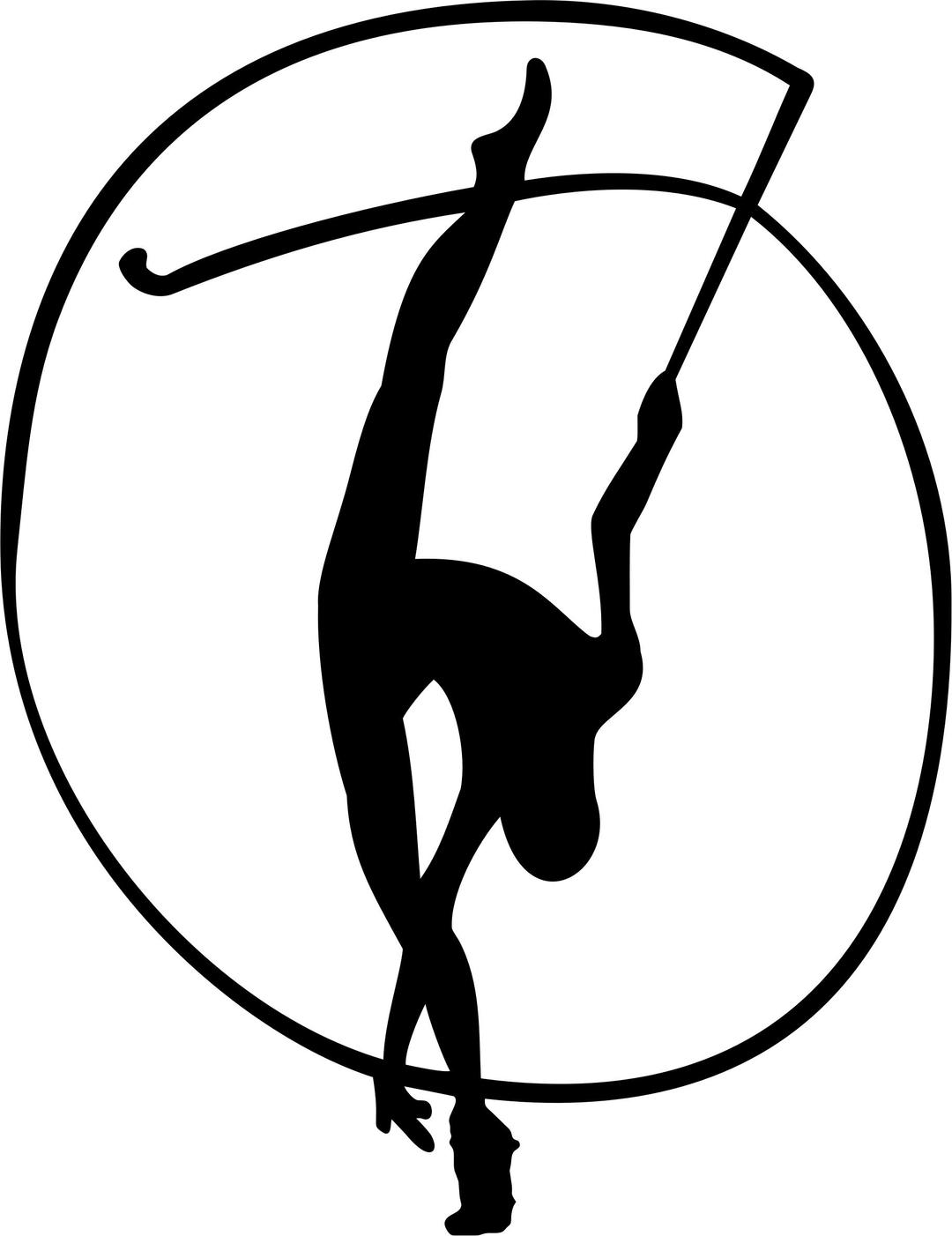 Rhythmic Gymnastics with Ribbon png transparent
