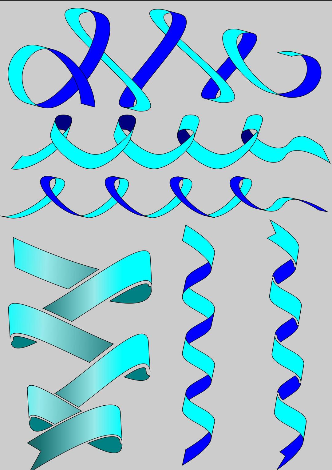 Ribbons cuttable file  png transparent