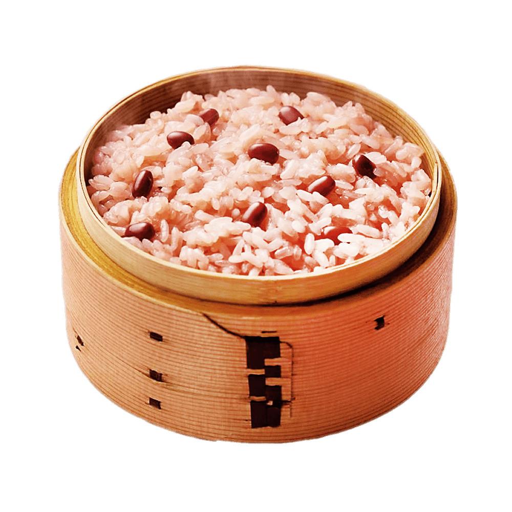 Rice and Bean Mix In Steaming Basket png transparent