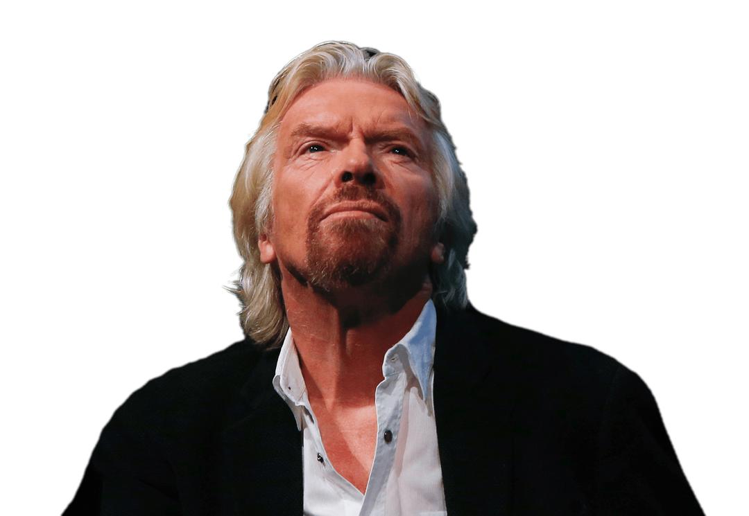 Richard Branson Looking Up png transparent