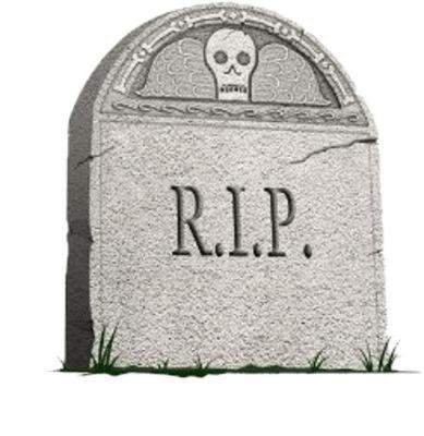 RIP Headstone Side View png transparent