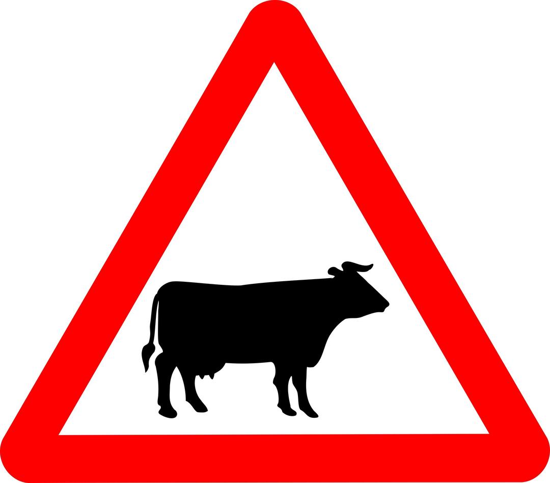 Roadsign Cattle png transparent
