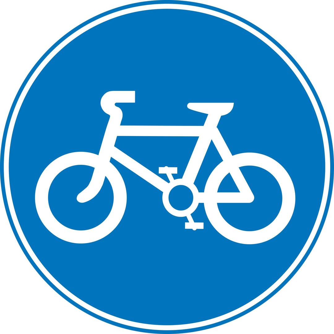Roadsign Cycles png transparent