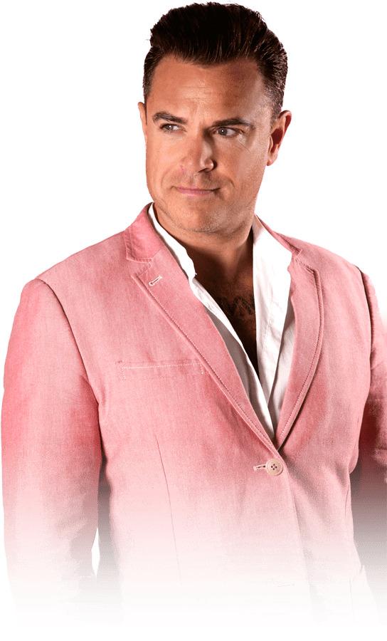 Robbie Williams Pink Suit png transparent