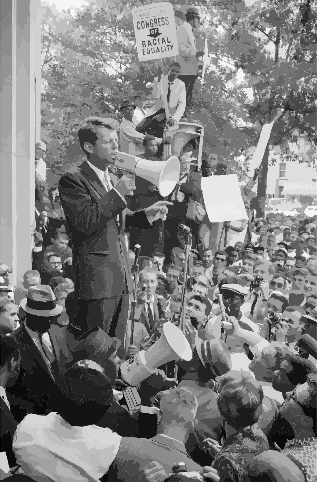 Robert Kennedy CORE rally speech2 png transparent