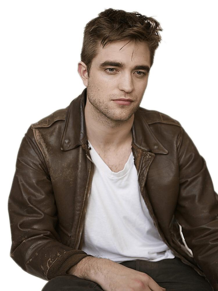 Robert Pattinson Leather Jacket png transparent