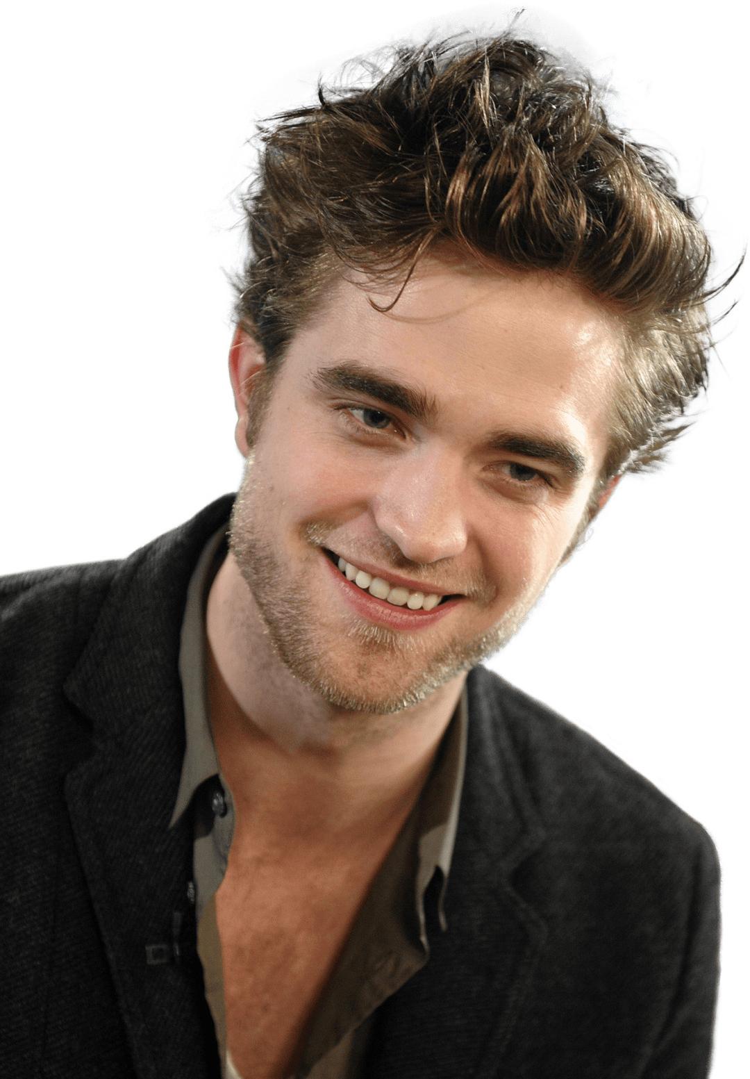 Robert Pattinson Smiling png transparent