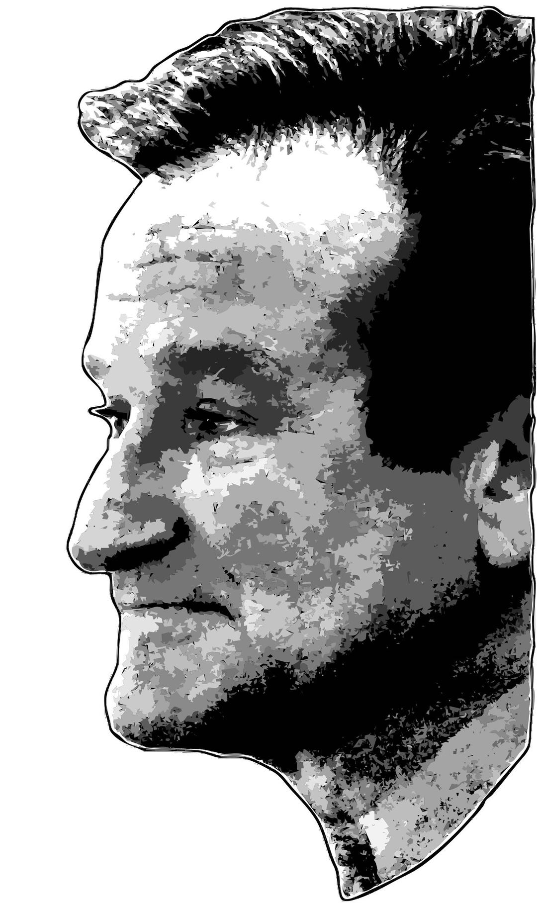 Robin Williams Oilpainting png transparent