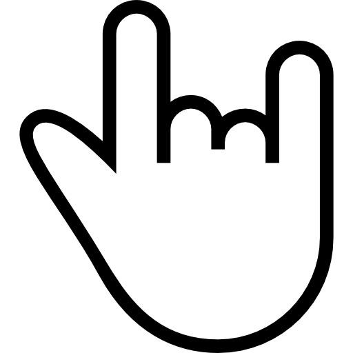 Rock N Roll Hand Sign png transparent