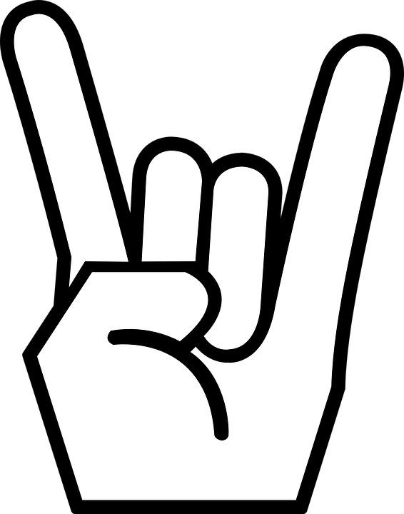 Rock N Roll Sign Hand png transparent