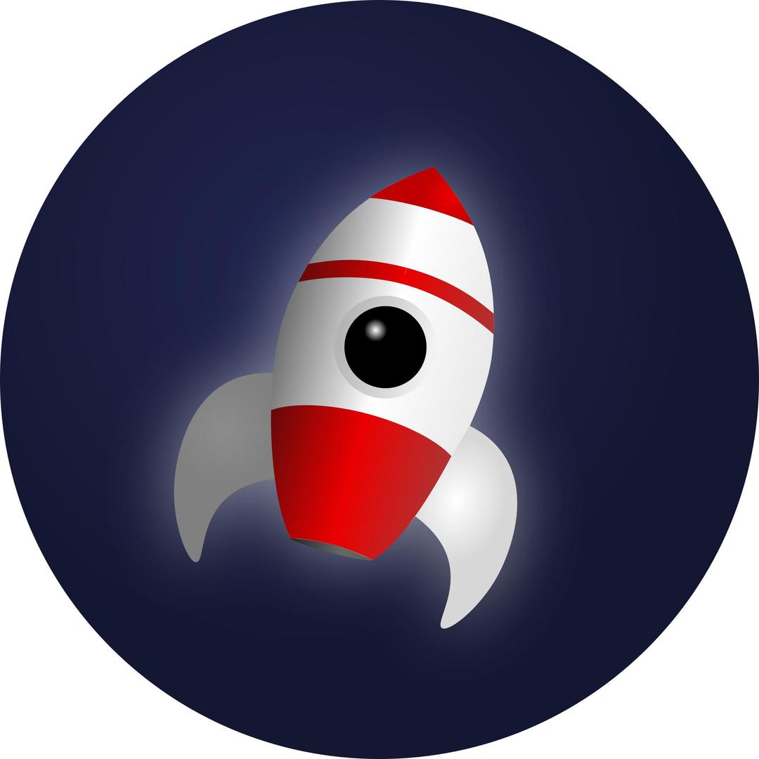 Rocket in Space png transparent