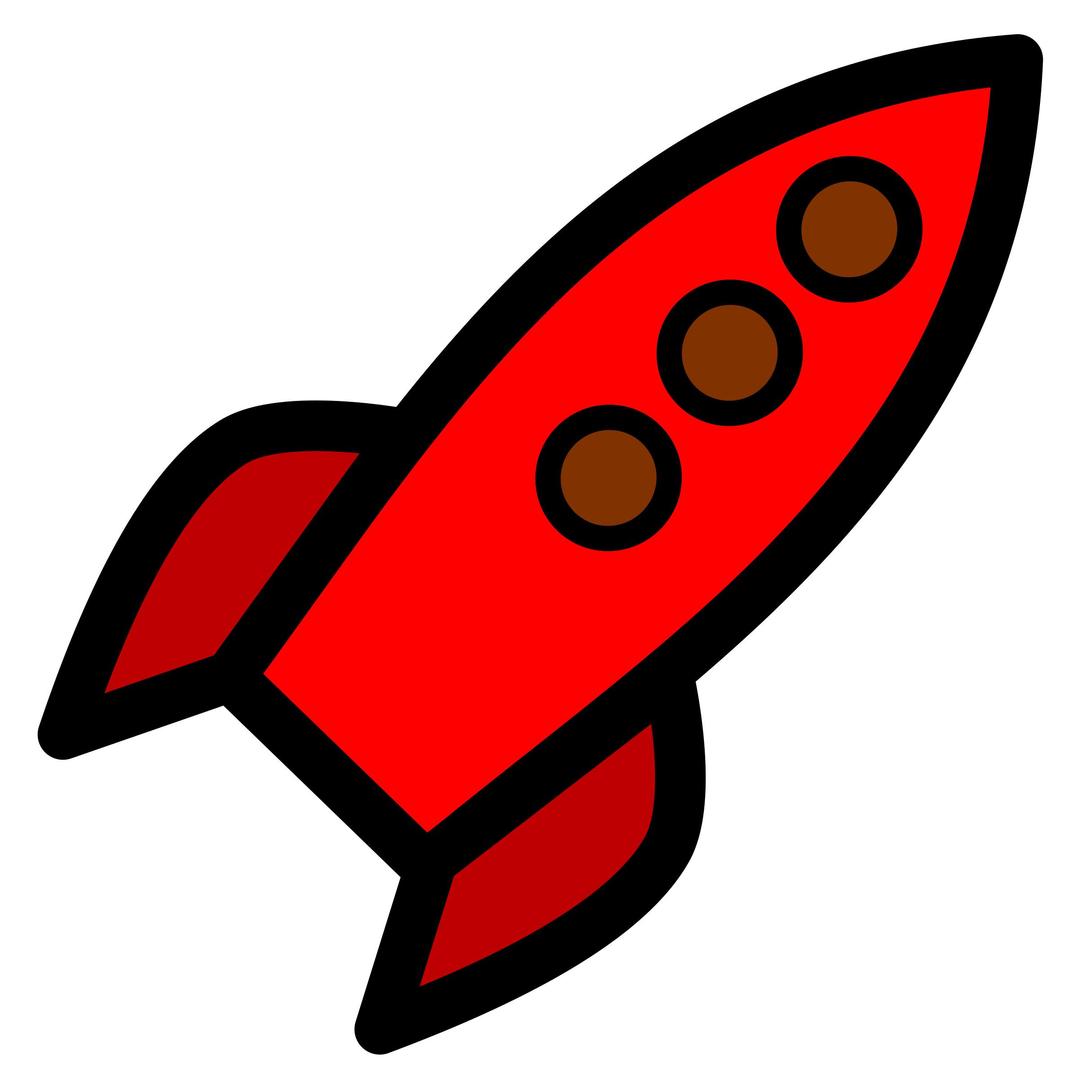 Rocket - red png transparent