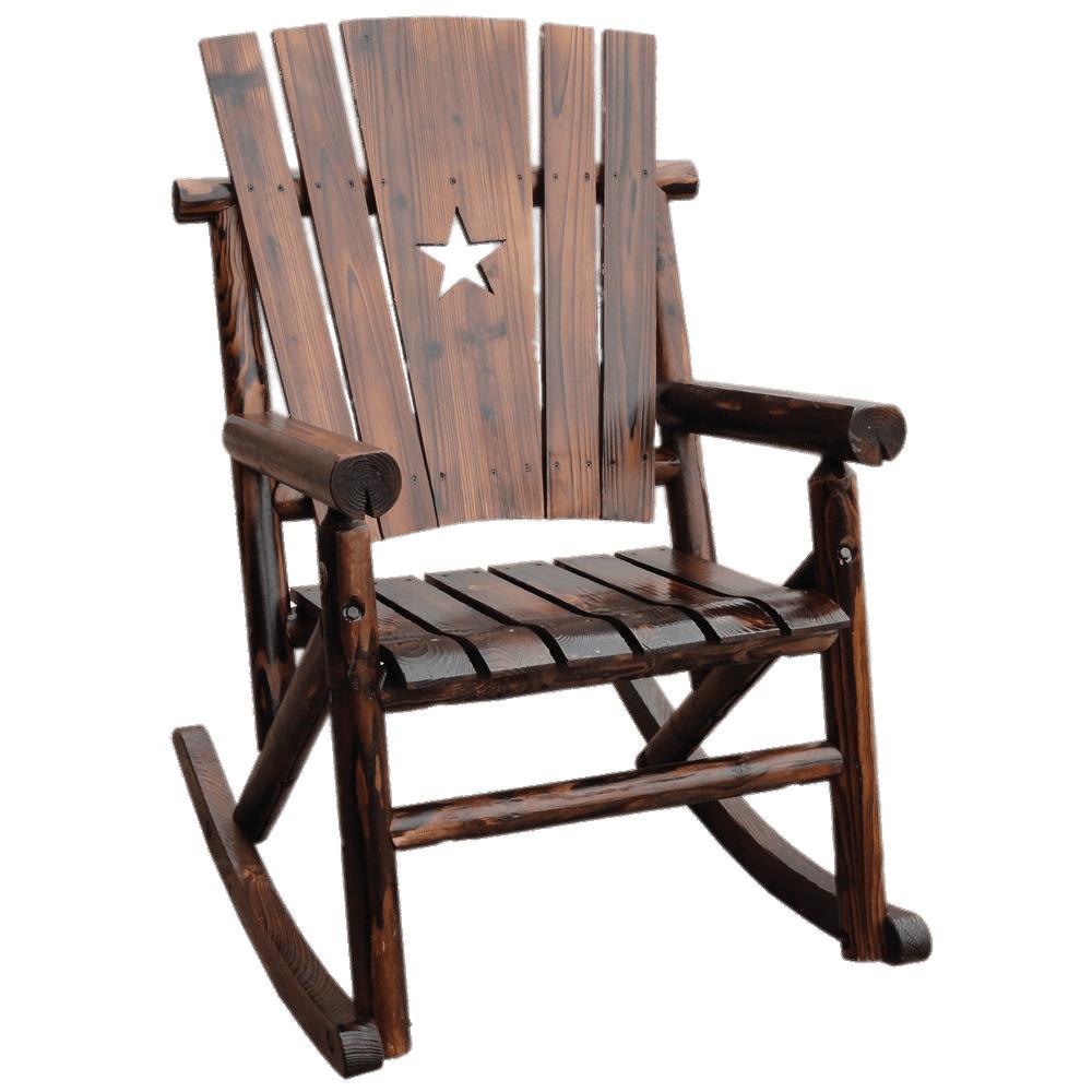Rocking Chair With Star Decoration png transparent