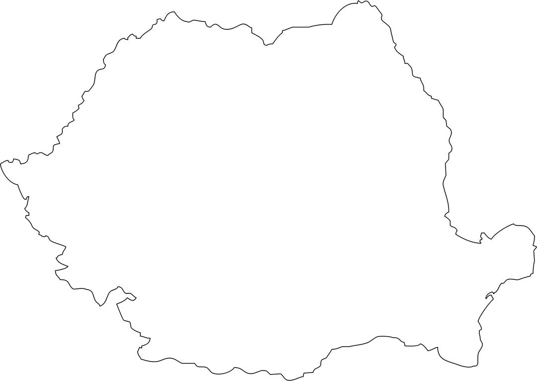 Romania Outline png transparent