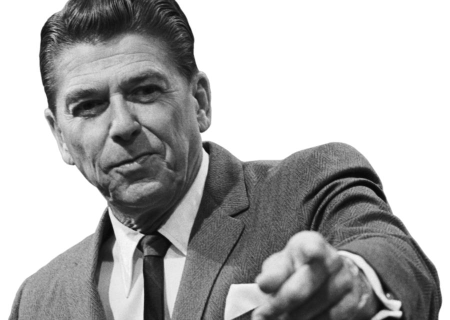 Ronald Reagan Pointing png transparent