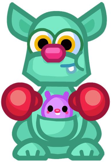 Rooby the Plucky PunchaRoo Front View png transparent