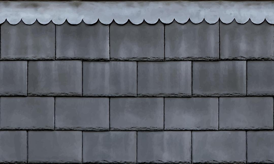 Roof shingles with a lead pattern png transparent