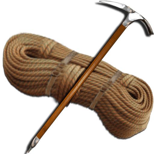 Rope and Piolet png transparent