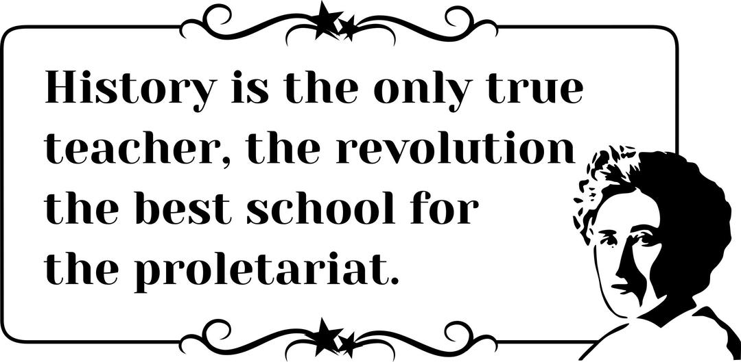 Rosa Luxemburg Quote Teacher History png transparent