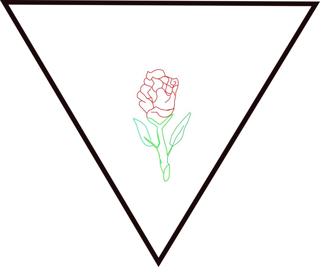rosa y triangulo png transparent