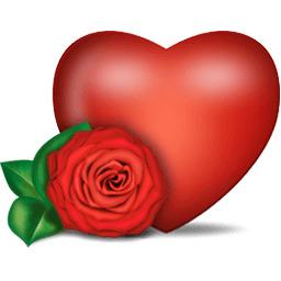 Rose and Heart png transparent