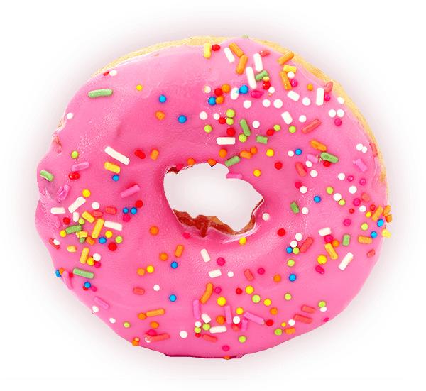 Rose Donut With Topping png transparent