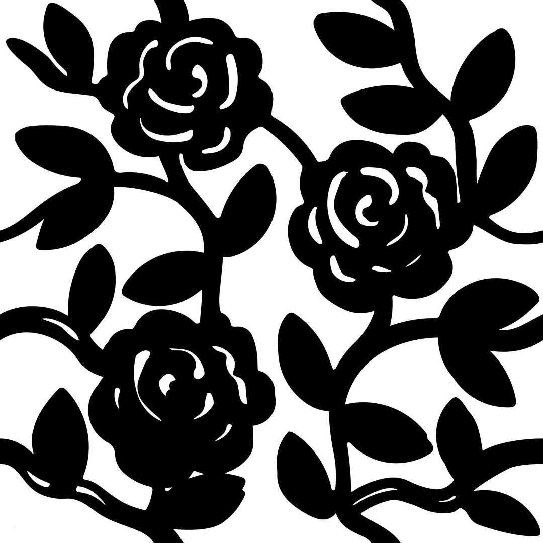Rose pattern png transparent