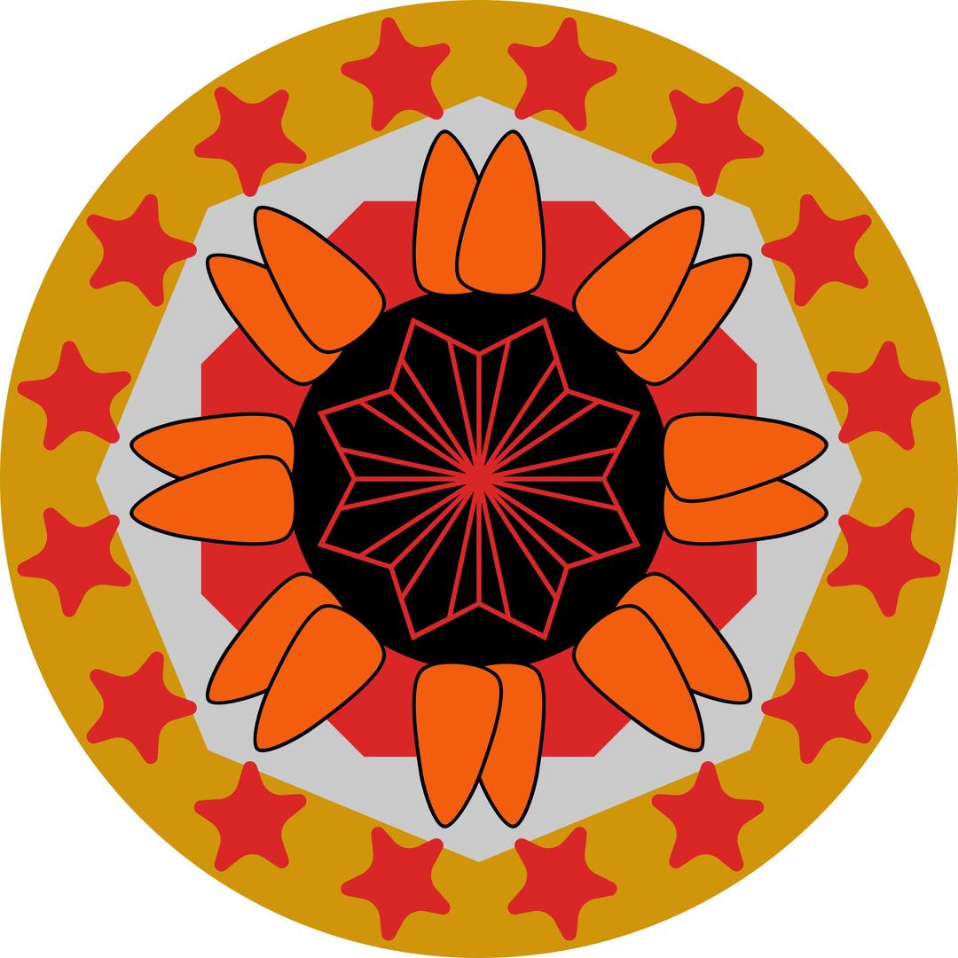 Rosetted Mandala (XXI) png transparent