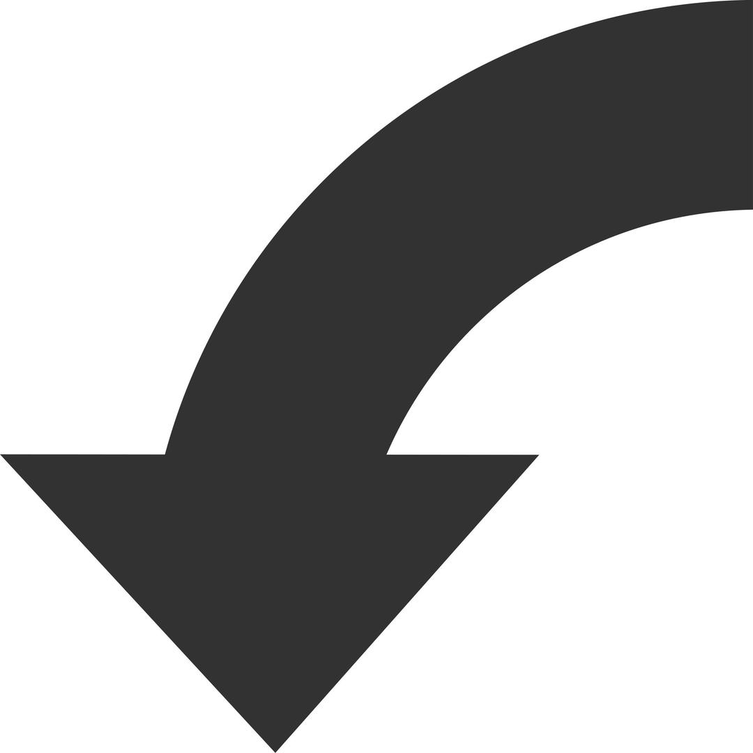Rotate Arrow Right to Bottom png transparent