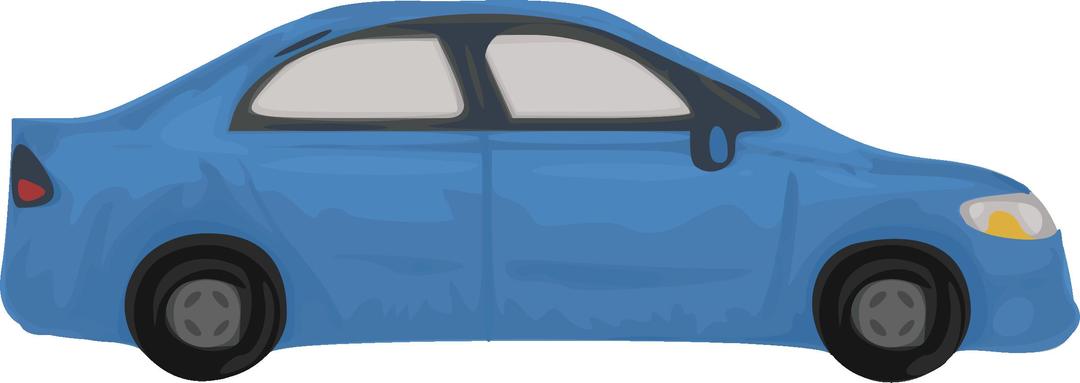 Rough car (blue) png transparent