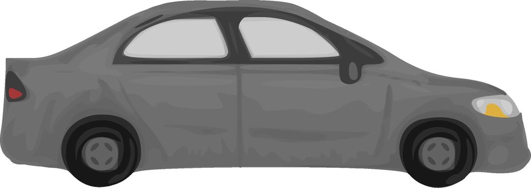 Rough car (grey) png transparent