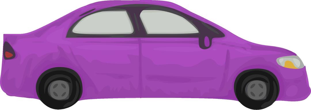 Rough car (purple) png transparent