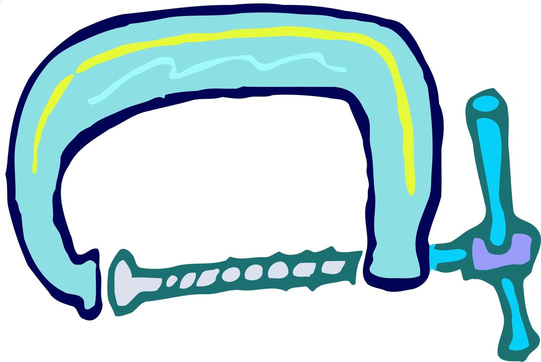 Roughly drawn G clamp png transparent