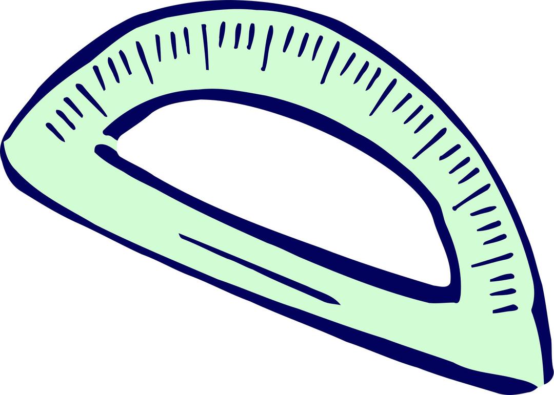 Roughly drawn protractor png transparent