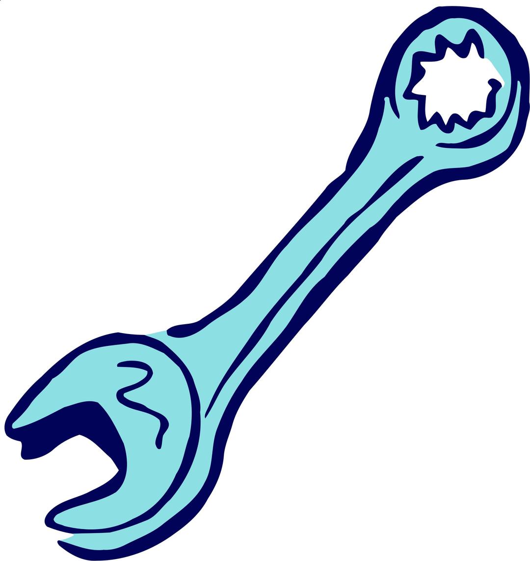 Roughly drawn spanner png transparent