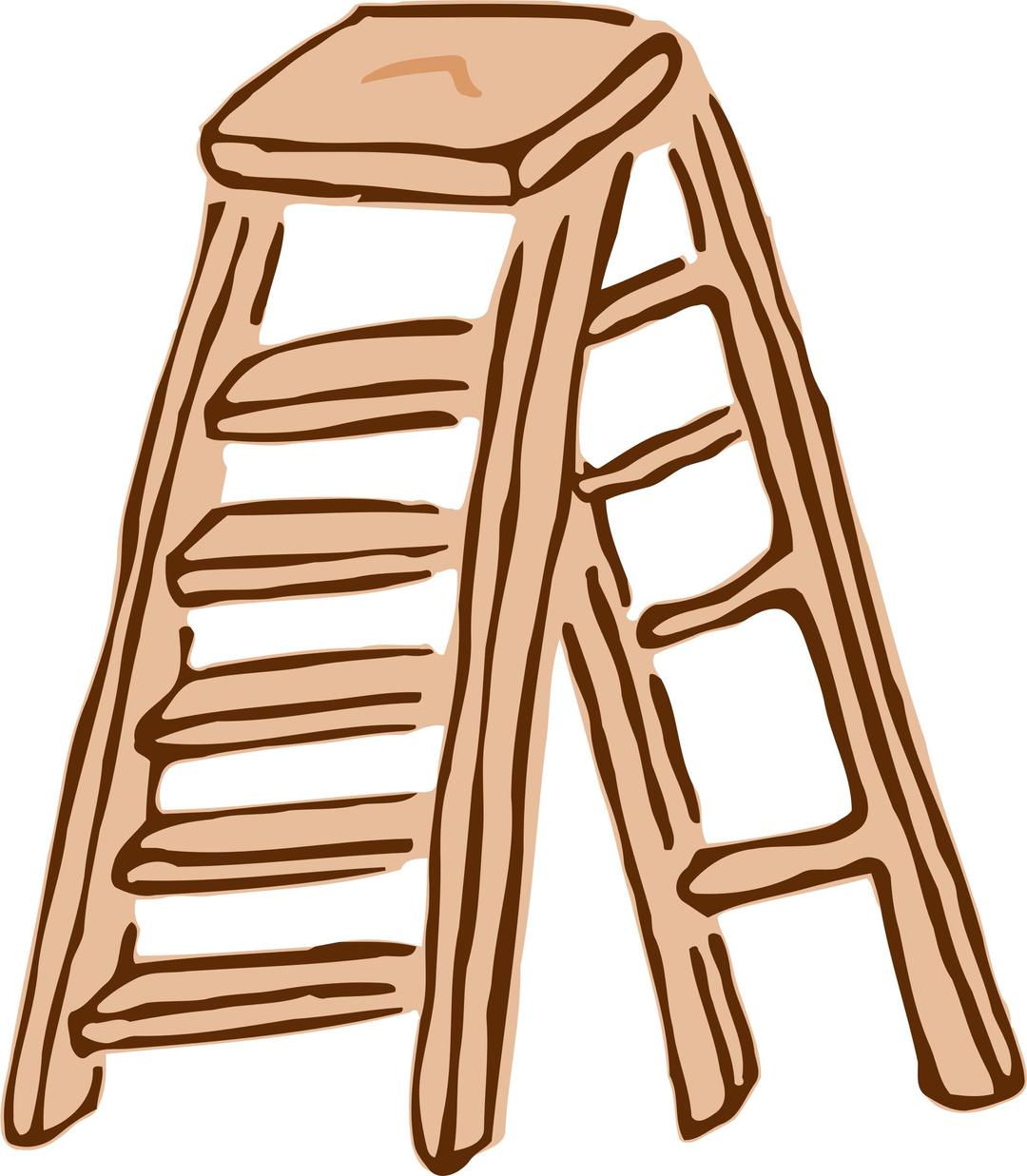 Roughly drawn stepladder png transparent