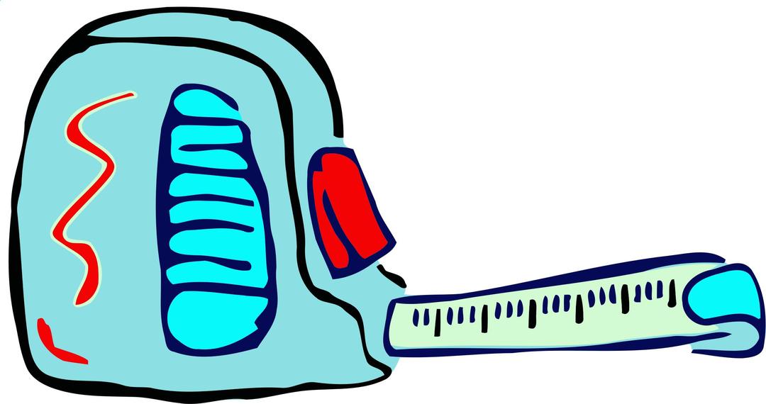 Roughly drawn tape measure png transparent