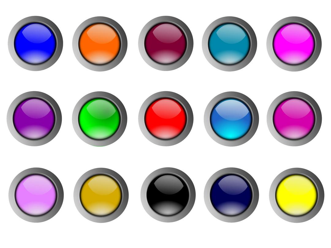 Round Buttons png transparent