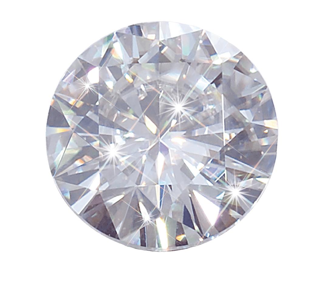 Round White Diamond png transparent