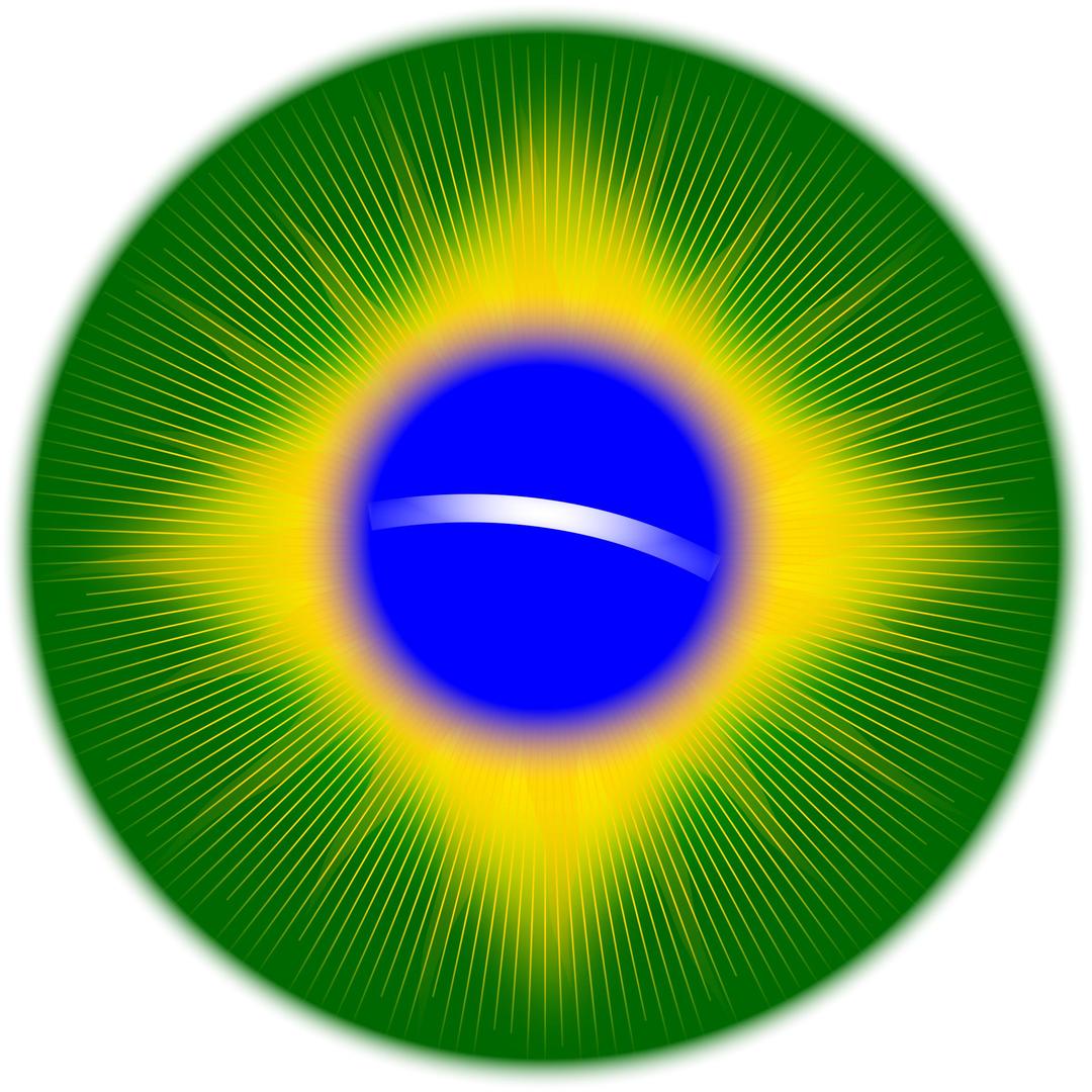 Rounded Brazil flag png transparent