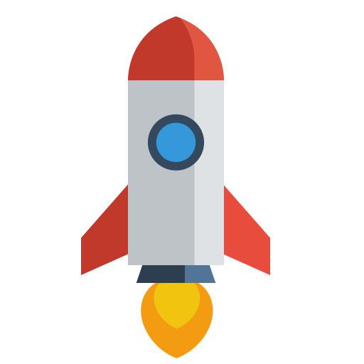Rounded Rocket Emoji png transparent