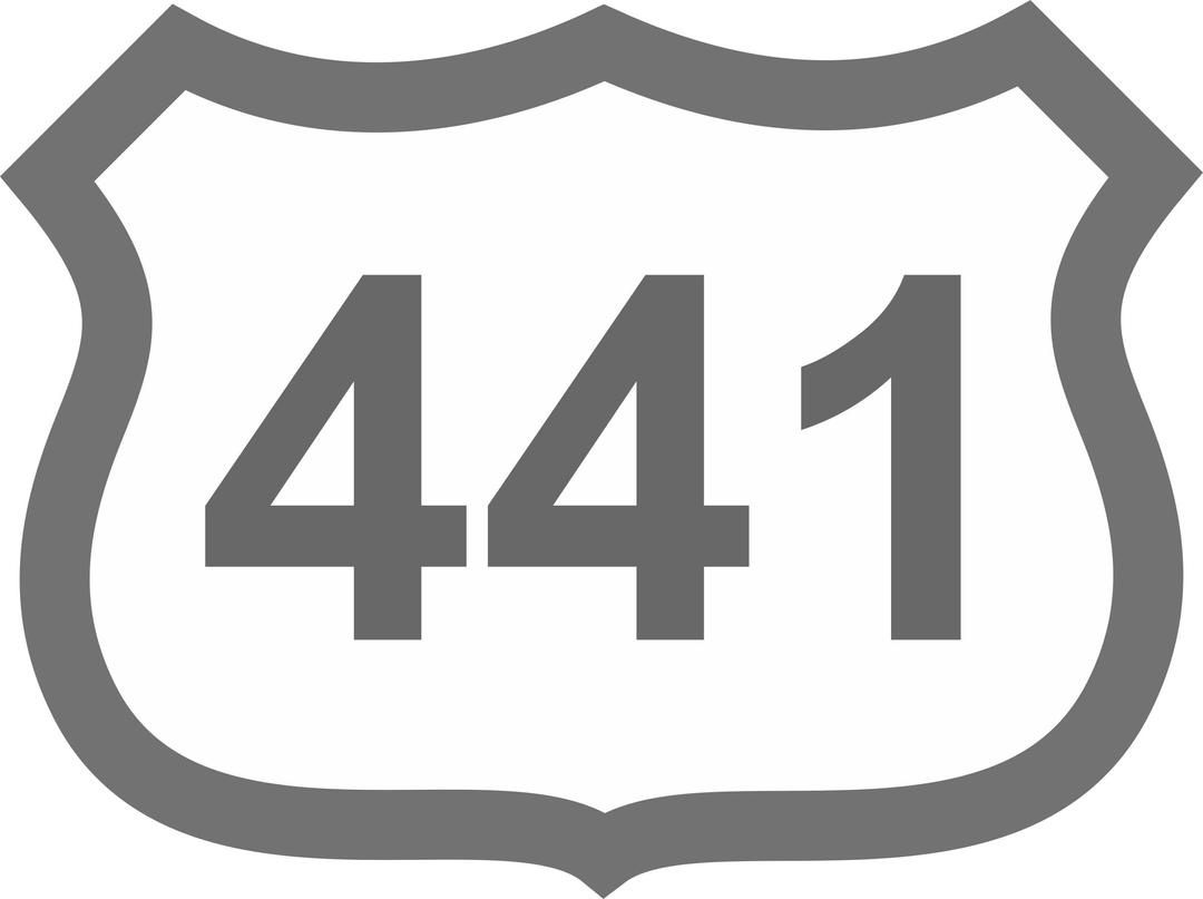 Route 441 Sign png transparent